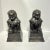 Vintage Patinated Metal Foo Lion Sculptures - A Pair For Sale - Image 4 of 12