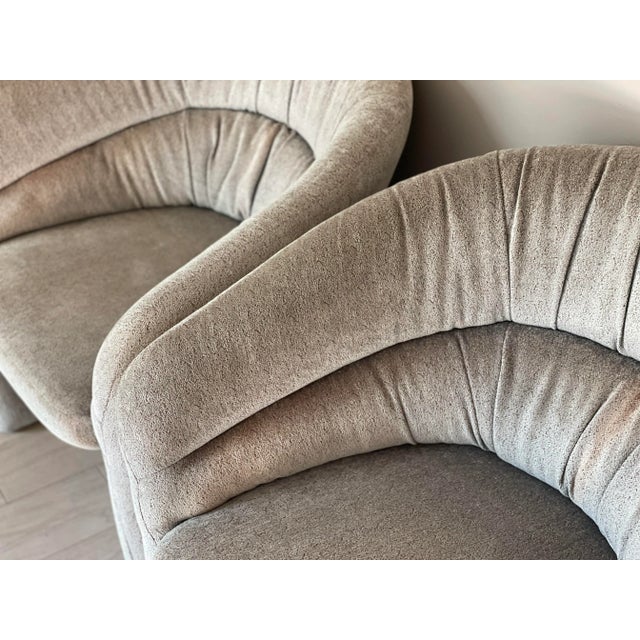 Vladimir Kagan 1980s Postmodern Chairs in the Style of Vladimir Kagan - a Pair For Sale - Image 4 of 7