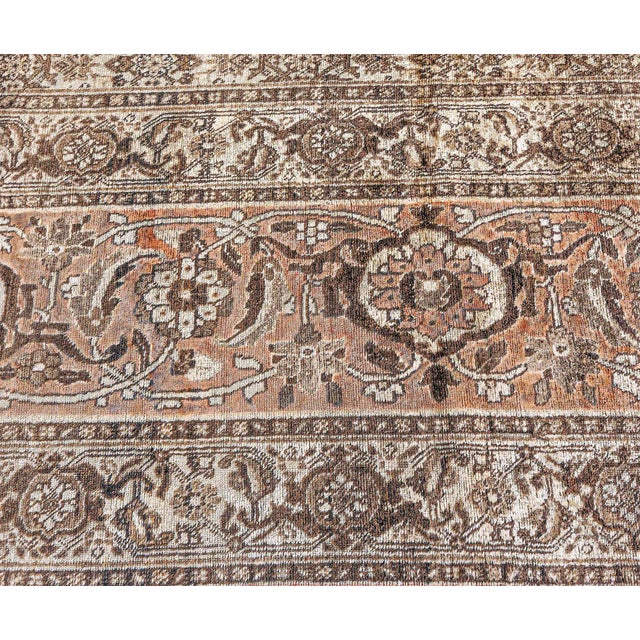 Authentic Persian Tabriz Handmade Wool Rug For Sale In New York - Image 6 of 7