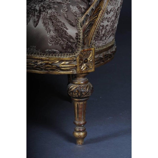 Gold Louis XVI French Beech Sofa For Sale - Image 8 of 11