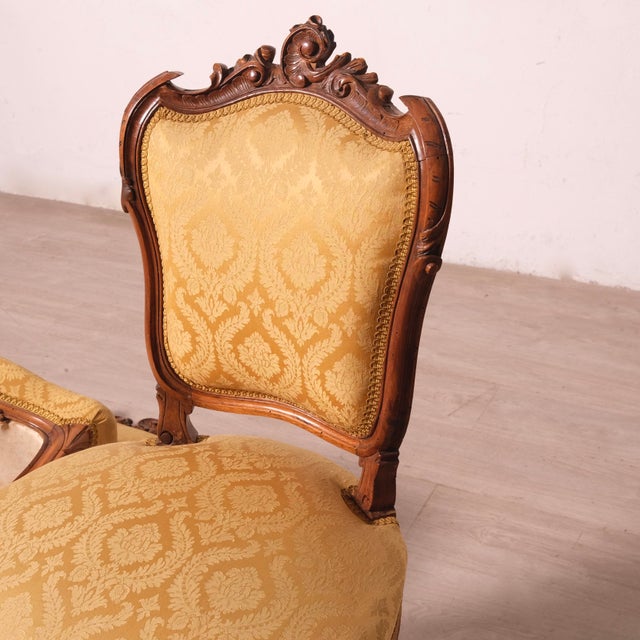 Antique Italian Louis XV Style Chairs, Early 1900s, Set of 2 For Sale - Image 14 of 18