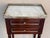 20th Century Pair of Louis XVI Style Marble-Top, Bronze and Walnut Nightstands For Sale - Image 9 of 12