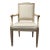 Antique French Carved Fruitwood Louis XVI Style Arm Chairs - Set of 6 For Sale