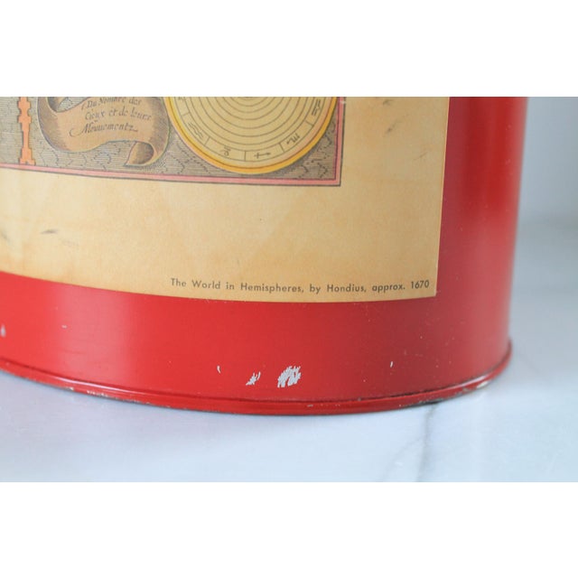 Vintage Keller Charles of Philadelphia Waste Basket “The World in Hemisphere” For Sale - Image 9 of 11