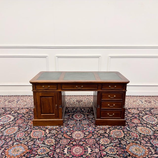 Classic English Chesterfield Desk For Sale - Image 4 of 18