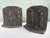 French Country Vintage Cast Iron “The Angelus” Bookends After Jean-François Millet – Pair With Original Bronzed Finish For Sale - Image 3 of 8