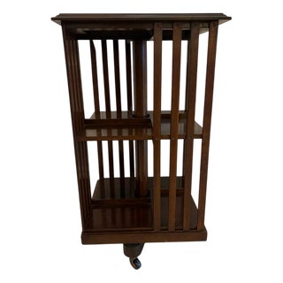 Edwardian Mahogany Revolving Bookcase, 1900s For Sale