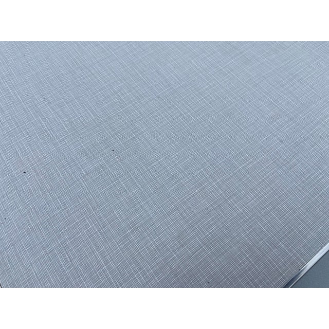 Light Gray Steelcase Vintage Mid Century Modern Metal Tanker Desk For Sale - Image 8 of 12