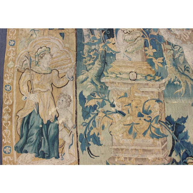Antique Mid-18th Century European French Beauvais Tapestry For Sale - Image 13 of 18