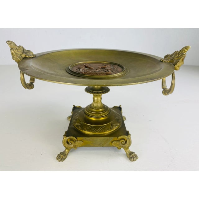 19th Century Grand Tour Classical Italian Bronze Compote. For Sale In Philadelphia - Image 6 of 11
