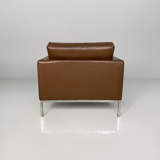 American Leather Chairs by Florence Knoll for Knoll International, 1970s, Set of 2 For Sale - Image 4 of 18