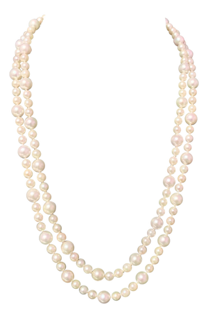Fine Quality Akoya Pearl Necklace 14k Gold 42" 8.5 mm Certified