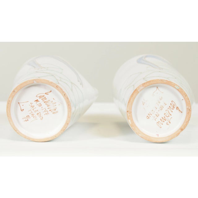 Ernestine Salerno Italian Ceramic Cups- a Pair For Sale - Image 12 of 13