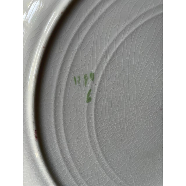 Navy Blue Antique English Royal Staffordshire Cairo Platter / Charger - 12.5” For Sale - Image 8 of 8