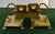 Antique Art Nouveau Bronze Dbl. Inkwell and Porcelain Inserts For Sale - Image 12 of 16