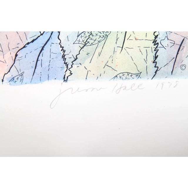 Artist: Susan Hall, American (1943 - ) Title: Window to the World Year: 1978 Medium: Aquatint Etching, Signed and numbered...