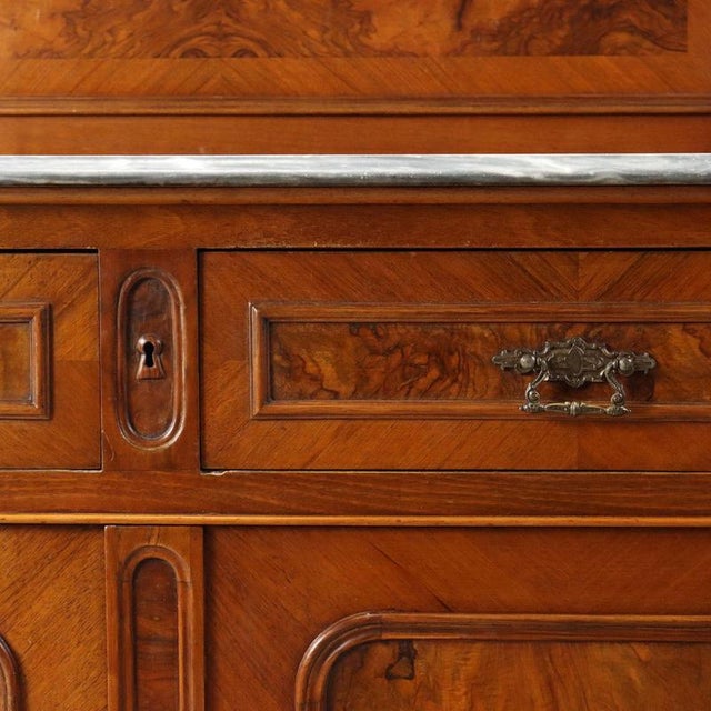 Wood Umbertina Sideboard in Walnut and Walnut Burl For Sale - Image 7 of 13