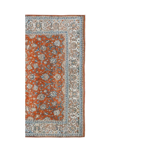 1970s Vintage Red Oversize Turkish Rug 8'8" X 11'10" For Sale In Philadelphia - Image 6 of 13