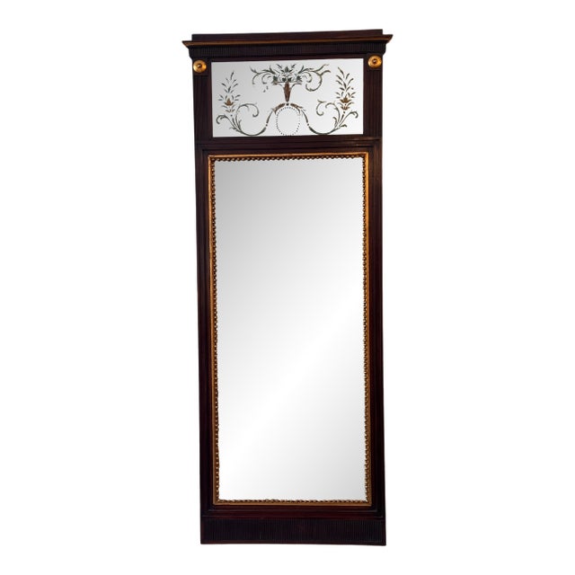 19th Century Mahogany and Gilt Mirror For Sale