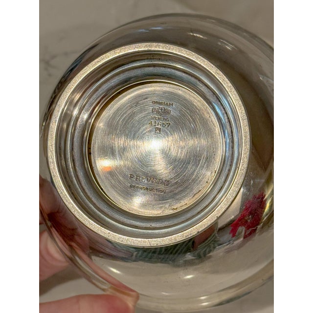 Silver Sterling Silver Gorham Paul Revere Reproduction Bowl For Sale - Image 8 of 8