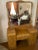 Early 20th Century Vintage Art Nouveau Vanity Desk & Mirror Waterfall Front For Sale - Image 13 of 13