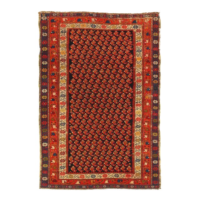 Pasargad DC Navy Blue Persian Antique Shirvan For Sale