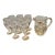 Oneida “Southern Garden” Set of Pitcher and Eight Glasses - 9pcs For Sale