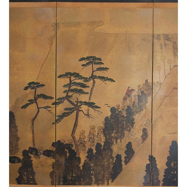 Vintage Japanese Folding Screen For Sale In Tampa - Image 6 of 17