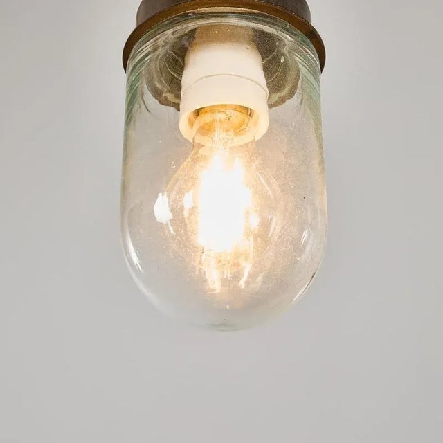 1950s Clear Barrel Pendant Lamp, 1950s For Sale - Image 5 of 18