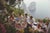 Brick Red "Dining Al Fresco on Capri" 30x40 Original C-Print by Slim Aarons For Sale - Image 8 of 8