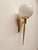 Brass Torch Wall Light with White Glass Sphere, 1950s For Sale - Image 13 of 18