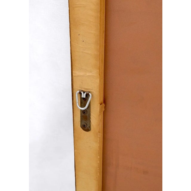 Mid 20th Century Pair of Mid Century Modern Tripple Beveled Mirrors w/ Walnut Accents For Sale - Image 5 of 13