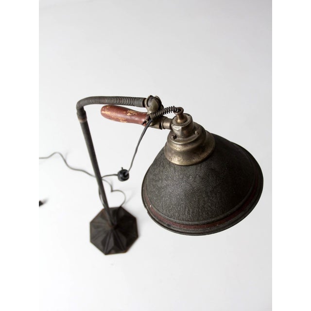 Antique Industrial Task Lamp For Sale - Image 13 of 18