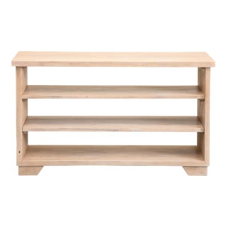 French Bleached Oak Bookshelf, C. 1950 For Sale