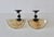 Late 20th Century Mauri Almari Style Champagne Glass Bronze Finish Tea Candle Wall Sconces-a Pair For Sale - Image 9 of 15