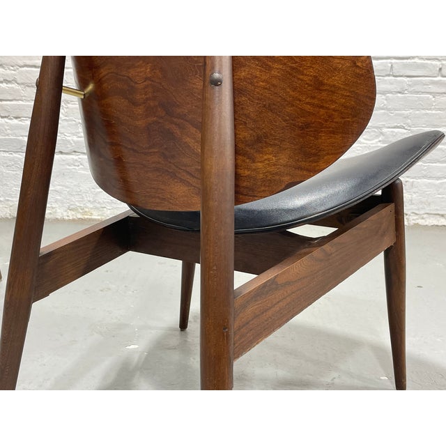 Pair - Mid Century Modern Clam Shell Chairs by Kodawood, C. 1960's For Sale - Image 10 of 18