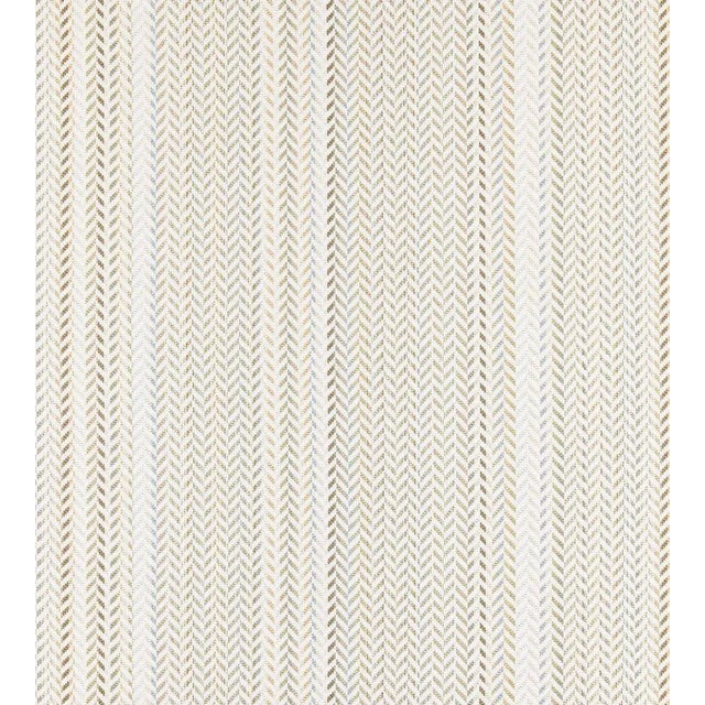 Sample - The House of Scalamandré Arrow Stripe Fabric, Sand Dune For Sale