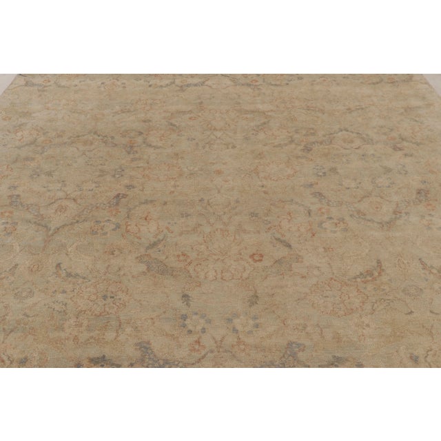 Rug & Kilim Rug & Kilim’s Modern Classics Rug in Beige and Gray All-Over Floral Pattern For Sale - Image 4 of 8