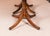 Vintage Twin Pillar Flame Mahogany Dining Table by W. Tillman, 1980s For Sale - Image 13 of 16
