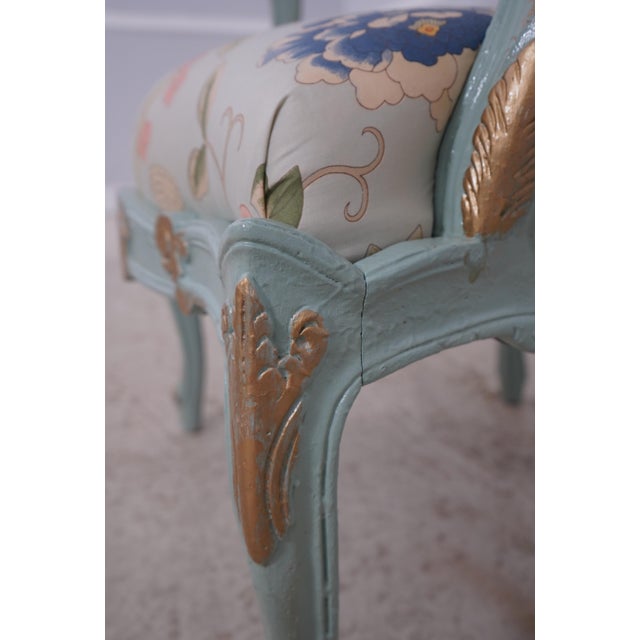 Pair of French Louis XV Style Fauteuil Armchairs For Sale - Image 16 of 18