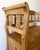 Wood Antique European Pine Storage Bench For Sale - Image 7 of 10