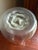 1970s Scandinavian Art Glass Flower Frog Vase Attributed to Orrefors Sweden For Sale - Image 11 of 12