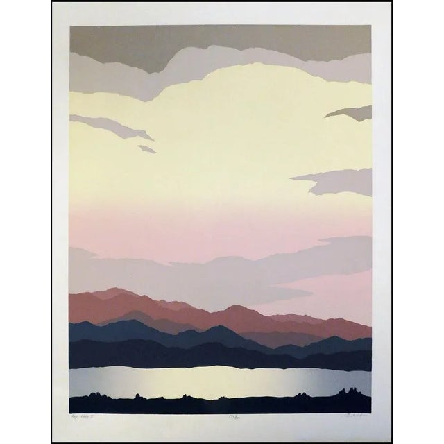 "Finger Lake I & II" by Jim Boutwell Diptych of 2 Original Limited Edition Serigraphs by Jim Boutwell Each is pencil...