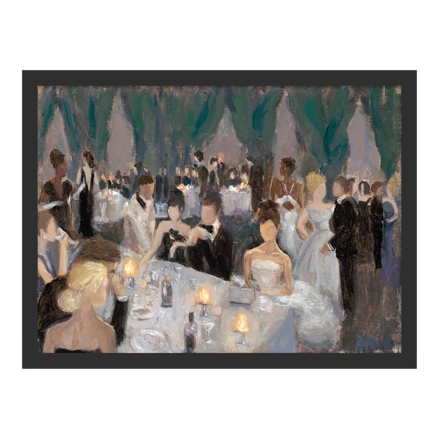 Evening Soiree by Alice Ford in Black Frame, XS Art Print For Sale