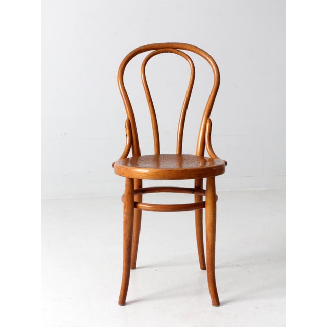 Mid-Century Modern Antique Bentwood Cafe Chair For Sale - Image 3 of 12