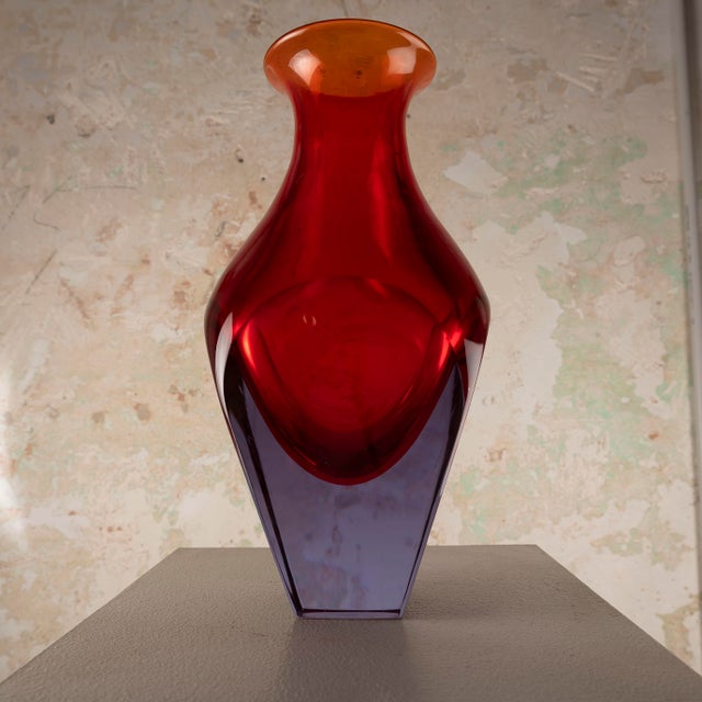 Large Murano Glass Vase from Seguso Vetri d'Arte, 1960s For Sale - Image 11 of 11