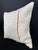 Turkish Hemp Pillow Cushion Natural Beige Red Pillow Cushion Cover 20"x20" For Sale - Image 4 of 4