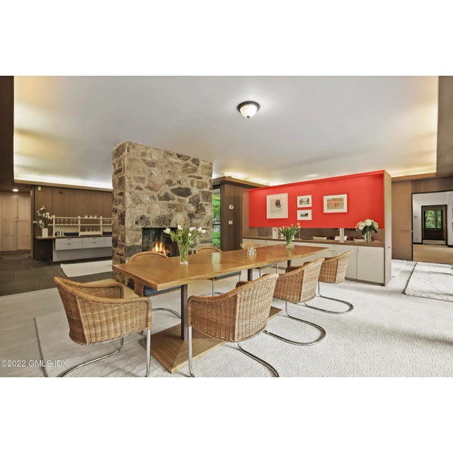 1970s Custom Three, Piece Pedestal Dining Table Designed by Acclaimed Modernist Architect Paul Rudolph For Sale - Image 11 of 13