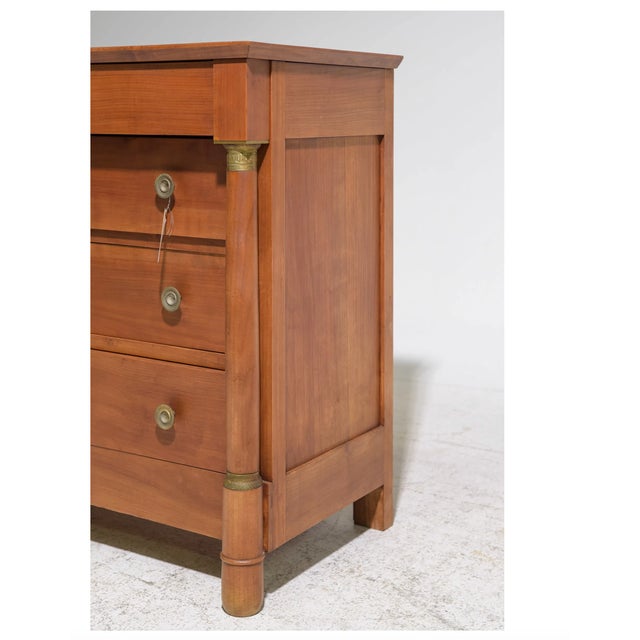 Small French Empire Style 4 Drawer Chest - 32.5 in tall x 33 x 18 Good Condition, age appropriate wear, may show some...