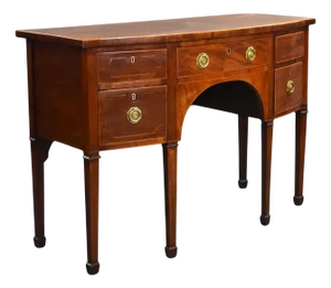 Antique Inlaid Mahogany Sideboard, 1890s